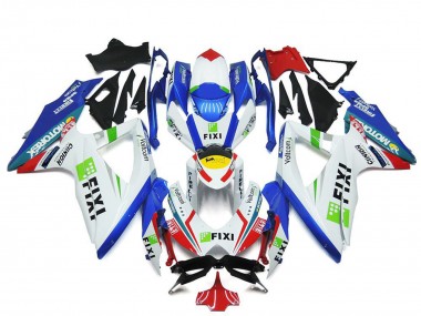2008-2010 Suzuki GSXR 600 / GSXR 750 Motorcycle Fairings - White Blue Green Yellow Red Fixi Canada Websites