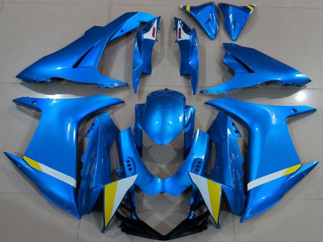 2011-2024 Suzuki GSXR 600 / GSXR 750 Motorcycle Fairing - Blue White Yellow Canada Websites