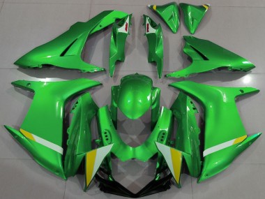 2011-2024 Suzuki GSXR 600 / GSXR 750 Motorcycle Fairings - Green White Yellow Canada Websites
