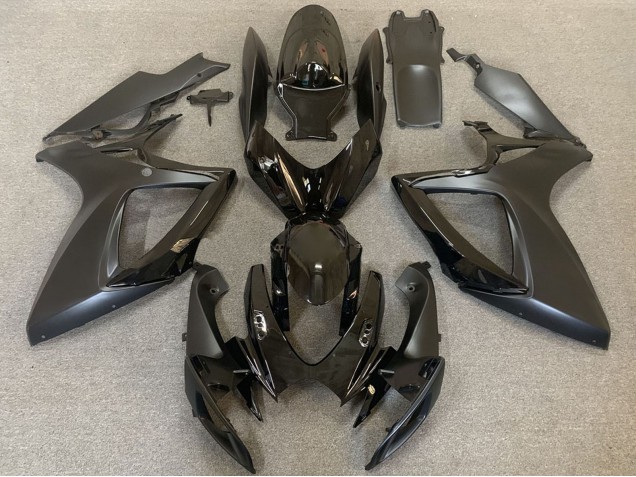 2006-2007 Suzuki GSXR 600 / GSXR 750 Motorcycle Fairings - Glossy Black Matte Black Canada Websites