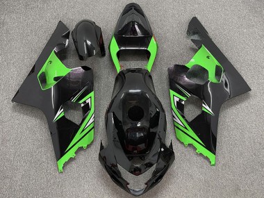 2004-2005 Suzuki GSXR 600 / GSXR 750 Motorcycle Fairings - Glossy Black Green Canada Websites
