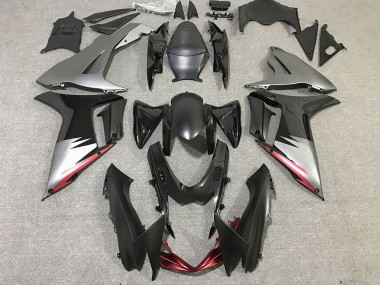 2011-2024 Suzuki GSXR 600 / GSXR 750 Motorcycle Fairings - Grey Silver Glossy Black Canada Websites