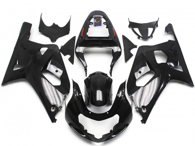 2001-2003 Suzuki GSXR 600 / GSXR 750 Motorcycle Fairings - Glossy Black Silver Canada Websites