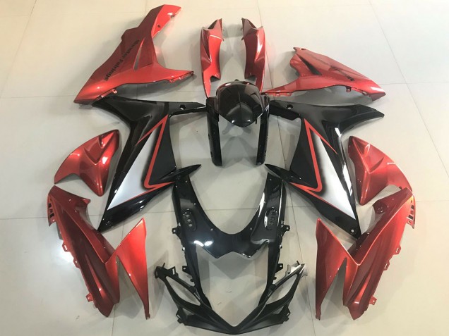 2011-2024 Suzuki GSXR 600 / GSXR 750 Motorcycle Fairings - Orange Silver Glossy Black Canada Websites