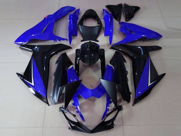2011-2024 Suzuki GSXR 600 / GSXR 750 Motorcycle Fairings - Blue Glossy Black Canada Websites