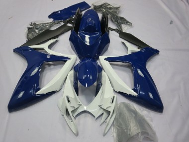 2006-2007 Suzuki GSXR 600 / GSXR 750 Motorcycle Fairings - Blue White Black Canada Websites