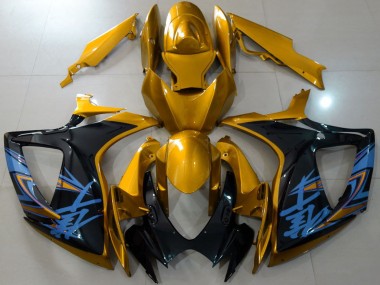 2006-2007 Suzuki GSXR 600 / GSXR 750 Motorcycle Fairings - Gold Black Blue Canada Websites