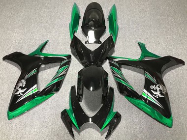 2006-2007 Suzuki GSXR 600 / GSXR 750 Motorcycle Fairings - Green Glossy Black Canada Websites