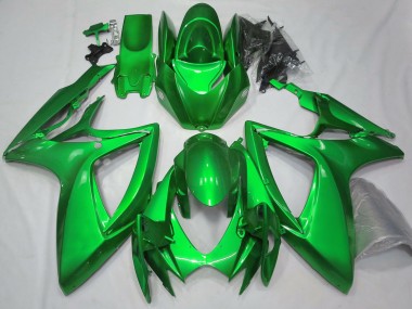 2006-2007 Suzuki GSXR 600 / GSXR 750 Motorcycle Fairings - Glossy Green Plain Canada Websites