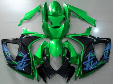 2006-2007 Suzuki GSXR 600 / GSXR 750 Motorcycle Fairings - Green Black Blue Canada Websites