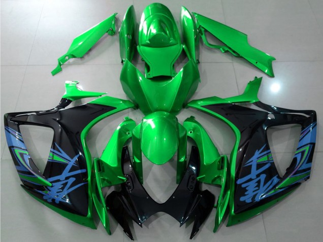 2006-2007 Suzuki GSXR 600 / GSXR 750 Motorcycle Fairings - Green Black Blue Canada Websites