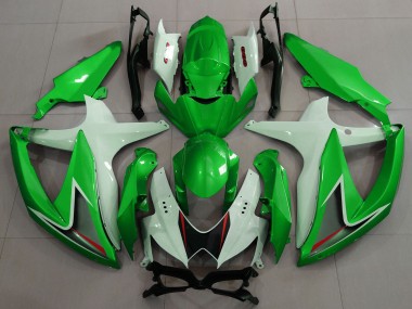 2008-2010 Suzuki GSXR 600 / GSXR 750 Motorcycle Fairings - White Green Black Red Canada Websites