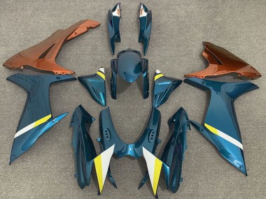 2011-2024 Suzuki GSXR 600 / GSXR 750 Motorcycle Fairings - Light Blue Orange White Yellow Canada Websites
