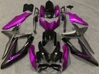 2008-2010 Suzuki GSXR 600 / GSXR 750 Motorcycle Fairings - Pink Glossy Black Matte Black Canada Websites