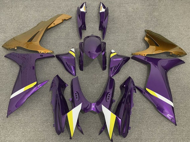 2011-2024 Suzuki GSXR 600 / GSXR 750 Motorcycle Fairings - Purple Gold White Yellow Canada Websites