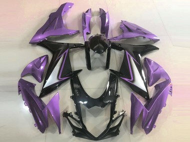 2011-2024 Suzuki GSXR 600 / GSXR 750 Motorcycle Fairings - Purple Glossy Black Canada Websites