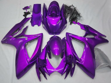 2006-2007 Suzuki GSXR 600 / GSXR 750 Motorcycle Fairings - Plain Glossy Purple Canada Websites