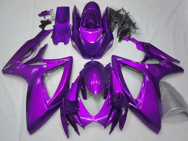 2006-2007 Suzuki GSXR 600 / GSXR 750 Motorcycle Fairings - Plain Glossy Purple Canada Websites