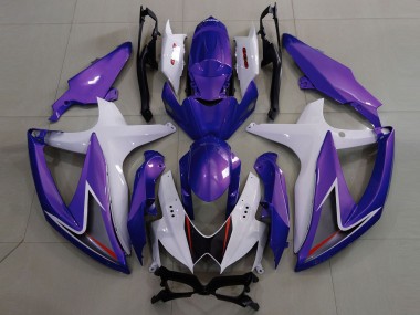 2008-2010 Suzuki GSXR 600 / GSXR 750 Motorcycle Fairings - White Purple Black Canada Websites