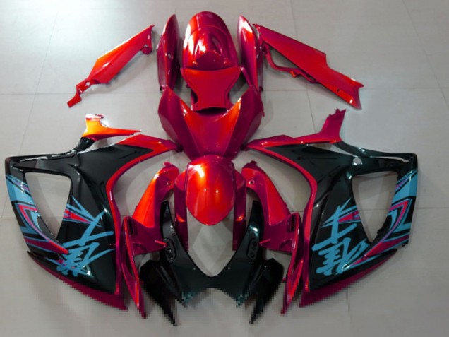 2006-2007 Suzuki GSXR 600 / GSXR 750 Motorcycle Fairings - Red Black Light Blue Canada Websites