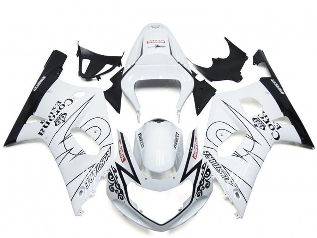 2001-2003 Suzuki GSXR 600 / GSXR 750 Motorcycle Fairing - White Black Corona Alstare Canada Websites