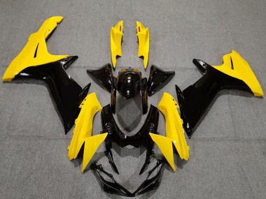 2011-2024 Suzuki GSXR 600 / GSXR 750 Motorcycle Fairings - Yellow Glossy Black Canada Websites
