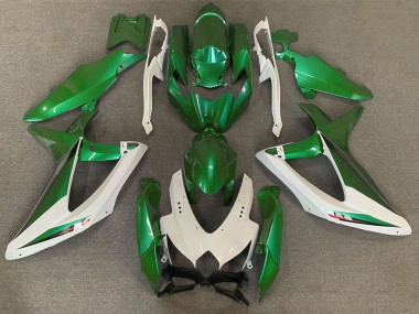 2008-2010 Suzuki GSXR 600 / GSXR 750 Motorcycle Fairings - White Green OEM Style Canada Websites