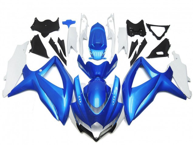 2008-2010 Suzuki GSXR 600 / GSXR 750 Motorcycle Fairings - White Light Blue Canada Websites