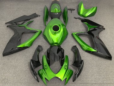 2006-2007 Suzuki GSXR 600 / GSXR 750 Motorcycle Fairings - Green Black Canada Websites