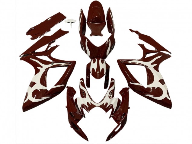 2006-2007 Suzuki GSXR 600 / GSXR 750 Motorcycle Fairings - Maroon Red White Canada Websites