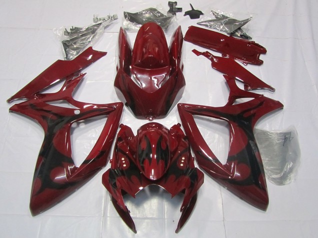 2006-2007 Suzuki GSXR 600 / GSXR 750 Motorcycle Fairings - Maroon Red Canada Websites