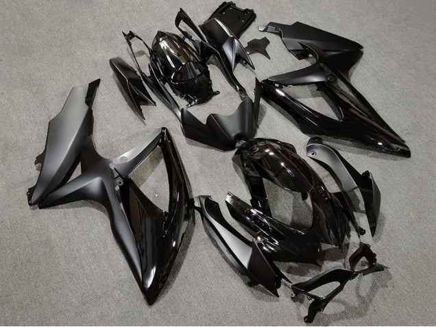 2008-2010 Suzuki GSXR 600 / GSXR 750 Motorcycle Fairings - Glossy Black Matte Black Canada Websites