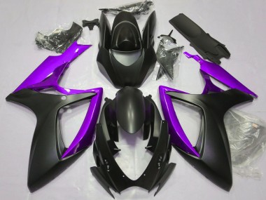 2006-2007 Suzuki GSXR 600 / GSXR 750 Motorcycle Fairings - Matte Black Purple Canada Websites