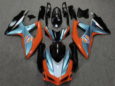 2008-2010 Suzuki GSXR 600 / GSXR 750 Motorcycle Fairings - Orange Blue Black Gulf Canada Websites