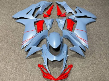 2011-2024 Suzuki GSXR 600 / GSXR 750 Motorcycle Fairings - Matte Sky Blue Red Canada Websites