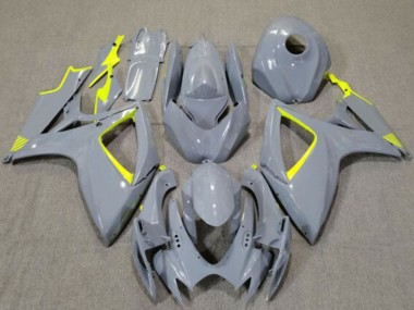 2006-2007 Suzuki GSXR 600 / GSXR 750 Motorcycle Fairings - Nardo Grey High Viz Yellow Canada Websites