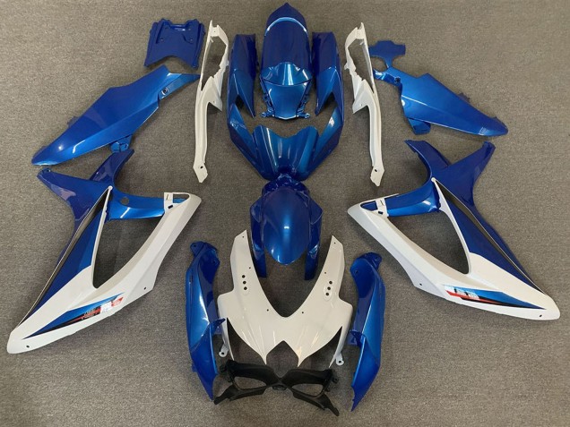 2008-2010 Suzuki GSXR 600 / GSXR 750 Motorcycle Fairings - White Blue OEM Style Canada Websites