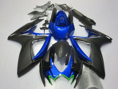 2006-2007 Suzuki GSXR 600 / GSXR 750 Motorcycle Fairings - Blue Matte Black Green OEM Style Canada Websites