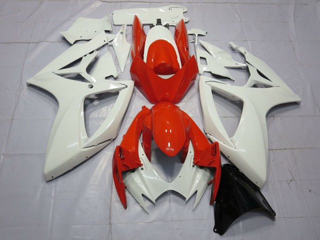 2006-2007 Suzuki GSXR 600 / GSXR 750 Motorcycle Fairings - White Red Canada Websites