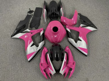 2006-2007 Suzuki GSXR 600 / GSXR 750 Motorcycle Fairings - Pink Silver Glossy Black Canada Websites