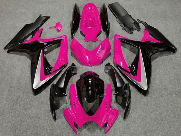 2006-2007 Suzuki GSXR 600 / GSXR 750 Motorcycle Fairings - Pink Silver Glossy Black OEM Style Canada Websites