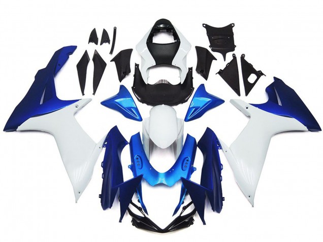 2011-2024 Suzuki GSXR 600 / GSXR 750 Motorcycle Fairings - White Blue Canada Websites