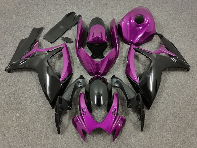 2006-2007 Suzuki GSXR 600 / GSXR 750 Motorcycle Fairings - Purple Black Canada Websites