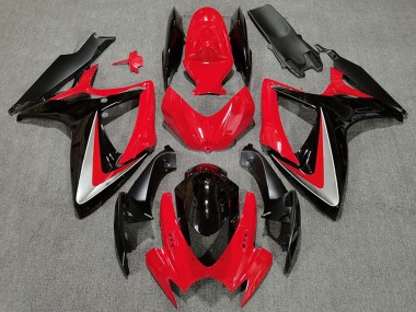2006-2007 Suzuki GSXR 600 / GSXR 750 Motorcycle Fairings - Red Grey Glossy Black OEM Style Canada Websites