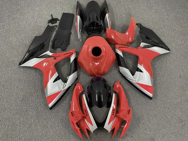 2006-2007 Suzuki GSXR 600 / GSXR 750 Motorcycle Fairings - Red Silver Black Canada Websites