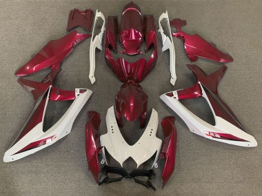 2008-2010 Suzuki GSXR 600 / GSXR 750 Motorcycle Fairings - White Red OEM Style Canada Websites