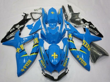 2008-2010 Suzuki GSXR 600 / GSXR 750 Motorcycle Fairings - Blue Black Gold Rizla Canada Websites