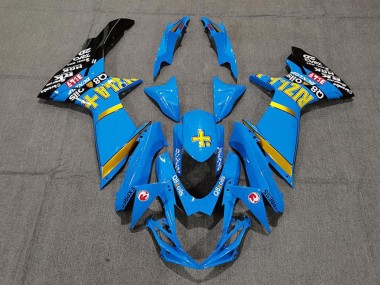 2011-2024 Suzuki GSXR 600 / GSXR 750 Motorcycle Fairings - Blue Yellow Gold Black Rizla Canada Websites