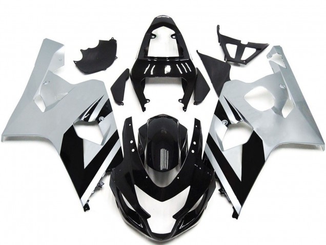 2004-2005 Suzuki GSXR 600 / GSXR 750 Motorcycle Fairings - White Glossy Black OEM Style Canada Websites