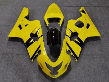 2004-2005 Suzuki GSXR 600 / GSXR 750 Motorcycle Fairings - Yellow Glossy Black OEM Style Canada Websites